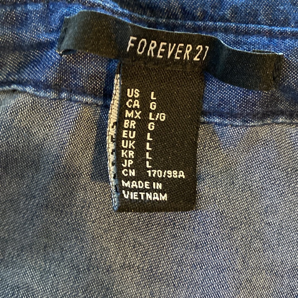 Forever 21 Chambray Button Down - image 2